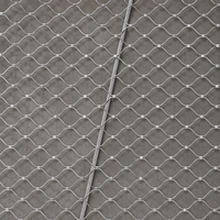 Filet de câbles en acier inoxydable 304 durable et flexible, maille losange robuste pour clôture de sécurité