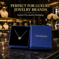 Boîte cadeau pour bijoux sur mesure, vente en gros, boîte d'emballage pour bijoux avec couvercle et base, logo personnalisé