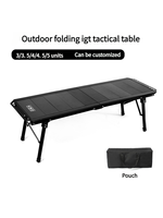 2025 nouveau Design 5 unités en aluminium IGT Table de Camping Portable pliable avec jambes réglables pour barbecue en plein air pique-nique Garden Party