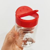 Pots d'épices au poivre de 250ml Conteneur d'épices en plastique Assaisonnement Shaker Herb BBQ Packaging
