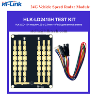 Modul Radar Umpan Balik Kecepatan Kendaraan Gelombang Milimeter 24G HLK-LD2415H Sensor Kecepatan Jarak Jauh 1KM Komunikasi Serial LD2415H