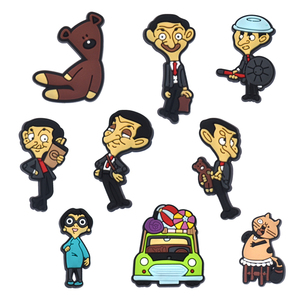 All'ingrosso accessori per scarpe <span class=keywords><strong>Film</strong></span> personaggi comici Mr Bean Shoe charm decorazione pantofola per zoccoli - Product Image 3