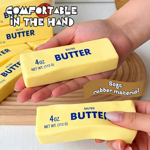 Butter <b>Stick</b> <b>Milk</b> Strip Squishy Toy for Stress Relief Soft Squeeze Slow Rebound Fun Squeezable Toy for Kids and Adults - Product Image 5