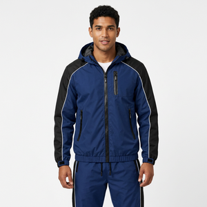 Conjuntos de Chándal Impermeables Personalizados para Hombre, Chaqueta Cortavientos y Pantalones, Conjuntos de Dos Piezas, Chándales Personalizados para Hombre - Product Image 2