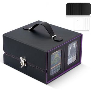 Caja para Cartas FX Compatible con Commander Display, Caja de Almacenamiento de Cartas 5 en 1 con Cierre Metálico y Asa - Product Image 3