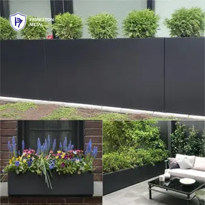 Buiten Moderne Verticale Aluminium Tuinboompotten & Plantenbakken Groot Buiten