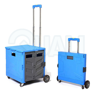 <span class=keywords><strong>35kg</strong></span> लोड तह बाजार ट्राली प्रो दूरबीन एल्यूमीनियम संभाल के साथ प्लास्टिक की तह ट्राली - Product Image 5