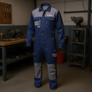 Overoles de Trabajo Grises Talla M, Ropa de Trabajo Resistente para Mecánicos - Product Image 3