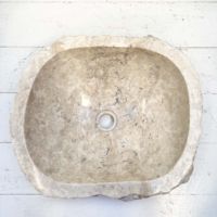 Newstar naturel Beige travertin marbre pierre évier salle de bain éviers bassin marbre lavabo évier