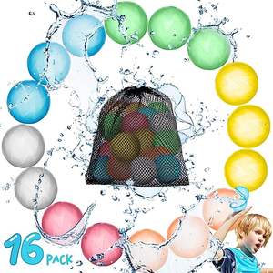 Gran oferta 2022, bolas de bomba de agua de lucha de silicona coloridas de verano a la venta y Bola de agua, <span class=keywords><strong>Paintball</strong></span> para niños, Bola de agua reutilizable - Product Image 1