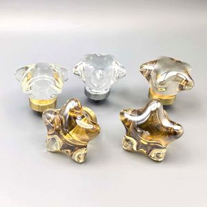 Manufacturer Direct Sales Light Luxury Crystal Handle Drawer <strong>Cabinet</strong> Door Handle Brass Base Handle Wardrobe Door Small Handle - Product Image 4