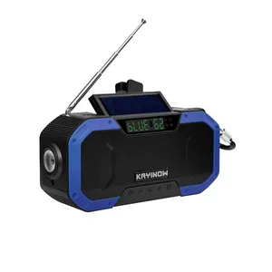 Anpassung AM FM Internet radios Lautsprecher Wasserdichtes Am FM Digitalradio mit Solar panel oder Handkurbel leistung