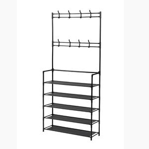 Strong <strong>Metal</strong> Space-Saving Eco-friendly Modern Shoe &amp; <strong>Coat</strong> Storage Rack Freestanding Heavy Duty Living Room <strong>Stand</strong> - Product Image 2