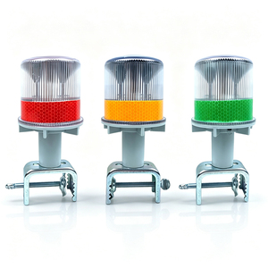 Luce di Segnalazione LED a Energia Solare con Copertura Protettiva per Avvisi Lineari nei Passaggi e Incroci di Fabbriche - Product Image 4