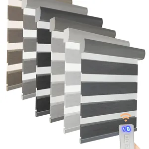 new customized size roller blinds zebra no strings automated window blinds window covering decoration