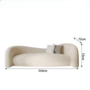 Set Divani di <span class=keywords><strong>Design</strong></span> Curvi e Irregolari Contemporanei per Soggiorno, Hall di Hotel, Ufficio, Reception, <span class=keywords><strong>Area</strong></span> Lounge e Sala Riunioni - Product Image 4