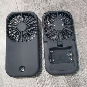 Mini ventilateur portable rechargeable avec logo personnalisé, support détachable, flux d'air puissant, fonctionnement silencieux pour les fêtes d'été, les voyages et l'utilisation en extérieur - Product Image 2