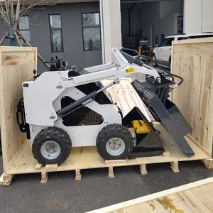 Roda pemuat <span class=keywords><strong>Skid</strong></span> Steer Mini Tiongkok CE/EPA pemuat <span class=keywords><strong>Skid</strong></span> Steer Mini dengan Bucket Trencher Rotary POW - Product Image 3