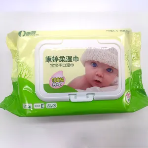 Toallitas húmedas para bebé de fabricante, venta al por mayor, toallitas húmedas ultrasuaves para bebé OEM empaquetadas en paquete