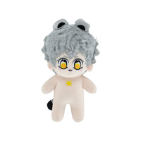 Poupée en peluche en coton sur mesure, style Q, humanoïde, avec oreilles d'animaux, pour souvenirs de marque de jeux et d'anime (OEM/ODM)