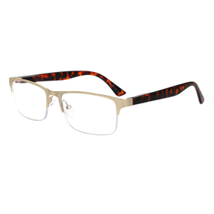 Lunettes de lecture anti-lumière bleue à monture rectangulaire tendance, verres transparents argentés, personnalisables, <span class=keywords><strong>prix</strong></span> de gros, OEM, pour presbytie - Product Image 4