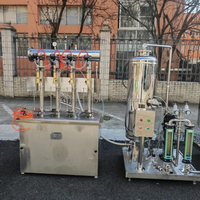 Machine de remplissage et de bouchage semi-automatique pour boissons gazeuses et eau gazeuse