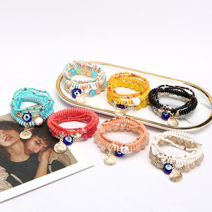 Produits de dropshipping : Ensembles de bracelets perlés pour couple, breloques de créateur style bohème, logo personnalisé, bijoux en stock - Product Image 3