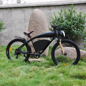Vintage electric bike fat tire 26'' with 48V 500W motor electric bicycle