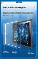 4K Ultra HD Fanless AIO Monitor PC Entrada de voltaje amplio 9-36VDC Industrial Pantalla táctil múltiple Windows 10 Android Industrial