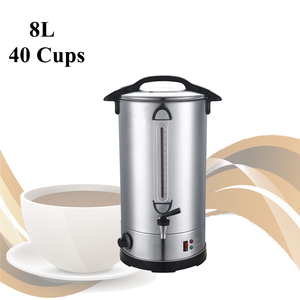การจัดเลี้ยงหม้อต้มน้ํา 8 <span class=keywords><strong>10</strong></span> 12 16 20 ลิตร Urn ขนาดใหญ่ไฟฟ้าไวน์ร้อนสแตนเลสหม้อต้มกาแฟถัง - Product Image 1