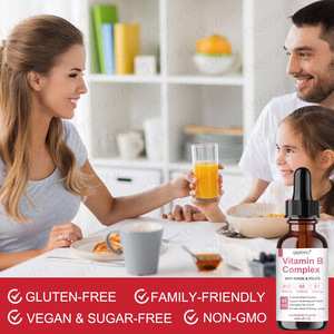 Vitamina <span class=keywords><strong>B</strong></span> <span class=keywords><strong>Complejo</strong></span> <span class=keywords><strong>en</strong></span> <span class=keywords><strong>Gotas</strong></span> Orales de Marca Privada OEM, Suplemento Energético para Adultos, 60 ml - Product Image 3