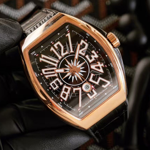 Reloj Mecánico Automático de Alta Gama para Caballero, con Caja Tonneau en Oro Rosa, Fecha, Luminoso e Impermeable, de Precisión Exquisita - Product Image 1