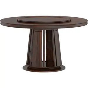 Mesa de jantar grande em madeira vermelha 1380*1380*820cm, móveis para sala de estar, mesa de centro, novidade em promoção