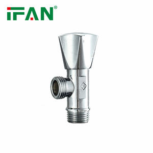 Válvula de ángulo de latón de alta calidad IFAN, válvula de parada de apertura lenta de 1/<span class=keywords><strong>2</strong></span> pulgadas para válvula de ángulo de inodoro de baño - Product Image 2