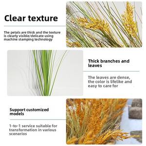 Épis de blé artificiels, tiges de riz, plantes de roseaux, décorations, ornements, bouquets de fleurs d'intérieur et d'extérieur, accessoires de scène - Product Image 2