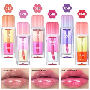 Aceite <span class=keywords><strong>Labial</strong></span> de Doble Capa al por Mayor, Brillo <span class=keywords><strong>Labial</strong></span> Líquido Mineral Vegano, Hidratante, de Larga Duración, con Efecto Voluminizador y Espejo, Aceite <span class=keywords><strong>Labial</strong></span> <span class=keywords><strong>Mágico</strong></span> - Product Image 6