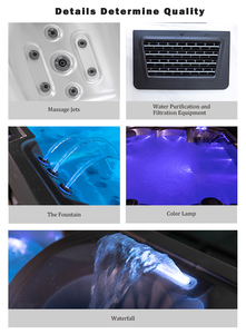 Thiết kế Châu Âu New khỏe mạnh bồn tắm Spa với không khí và massage nước máy bay phản lực xoáy & bồn tắm - Product Image 4