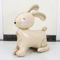 Offre Spéciale 3D lapin forme feuille ballons pour la fête des enfants fête d'anniversaire décor enfant jouet photographie accessoires dessin animé feuille ballons