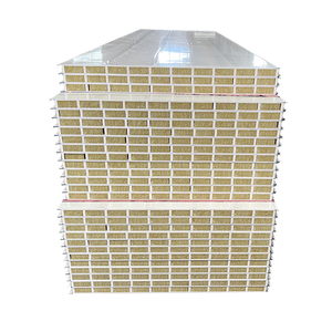 Panneaux sandwich en laine de roche ignifugés de qualité A pour salle blanche, en acier ondulé, matériau haute densité, isolés - Product Image 3