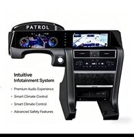Layar Ganda 24.6 Inci untuk Nissan Patrol Y62 QX80 2012-2024 hingga Y63 Radio Mobil Android Meter Cluster Digital Otomatis Dashboard