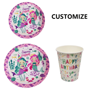 Usine de fabrication de papier artisanal professionnelle, prix bas, assiettes en papier, bols, assiettes en papier jetables pour fête de <span class=keywords><strong>princesse</strong></span> - Product Image 4