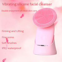 Sikat Pembersih Wajah Sonik Silikon IPX7 dengan Pembersihan Mendalam, Mengecilkan Pori-pori & Pengelupasan untuk Pijat Hidung & Wajah