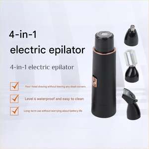 Voyage USB étanche Mini tondeuse à cheveux épilateur facial indolore pour les femmes tondeuse à sourcils et nez Bikini dispositif d'épilation - Product Image 2