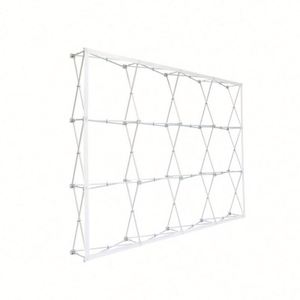 10ft*10ft Aluminum Pop-up Display <b>Stand</b> <b>Backdrop</b> Straight PoP-up for Travel Agency Education Insurance-Durable - Product Image 4