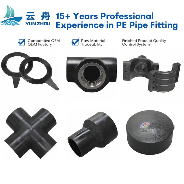 Polypropylene High Pressure Pipe Fittings Quick Connector Heat Fusion Plug Threaded Elbow Cross Fitting for Water Irrigation