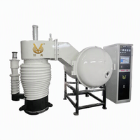 Machine de placage PVD pour bijoux avec commande PLC et moteur à roulement pour l'argent et l'or 18K/24K, petite machine de placage sous vide