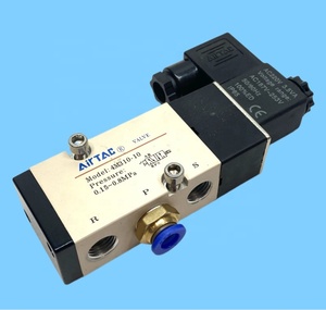โซลินอยด์ควบคุมลมแบบห้าทาง AirTAC รุ่น 4M31010A พร้อมพอร์ตขนาด 3/8 นิ้ว และแรงดัน 12 บาร์ สำหรับระบบไฮดรอลิกแอคชูเอเตอร์ - Product Image 6