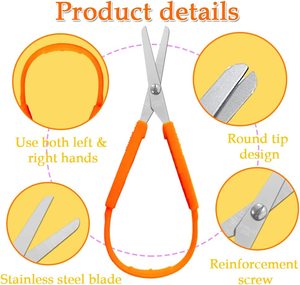 Trẻ em mùa xuân dễ dàng kẹp vòng lặp xử lý kéo với nhựa xử lý - Product Image 5