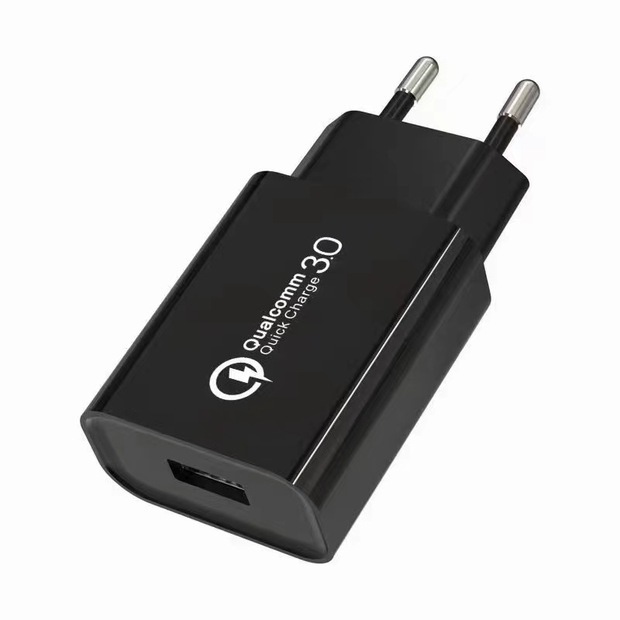 High Quality QC 3.0 18W USB Fast Charging CE Certified Charger 9V/2A for Mobile Phone & Smart Watch