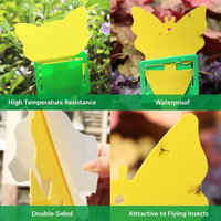 Pièges collants décoratifs irréguliers personnalisés, design élégant et discret, parfaits pour les étagères de plantes d'intérieur et le jardin domestique